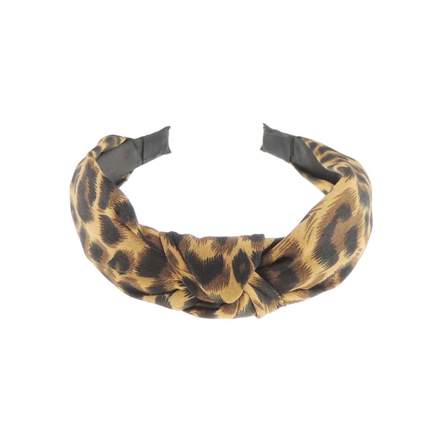 Women Girls Draped Top Knot Chiffon Headband Alice Band Animal Print