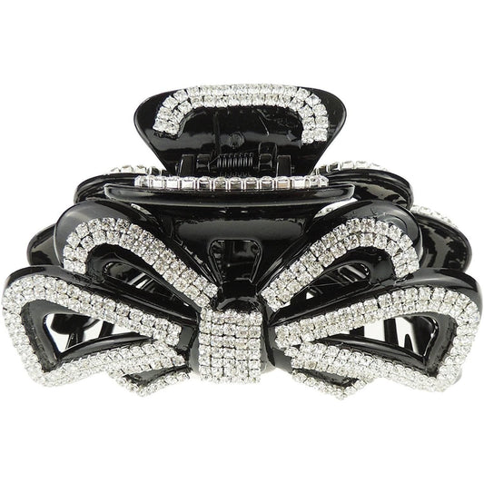 Extra Sparkly Diamante Crystal Evening  Ladies Large 11.5cm Hair Claw Clamp Bow