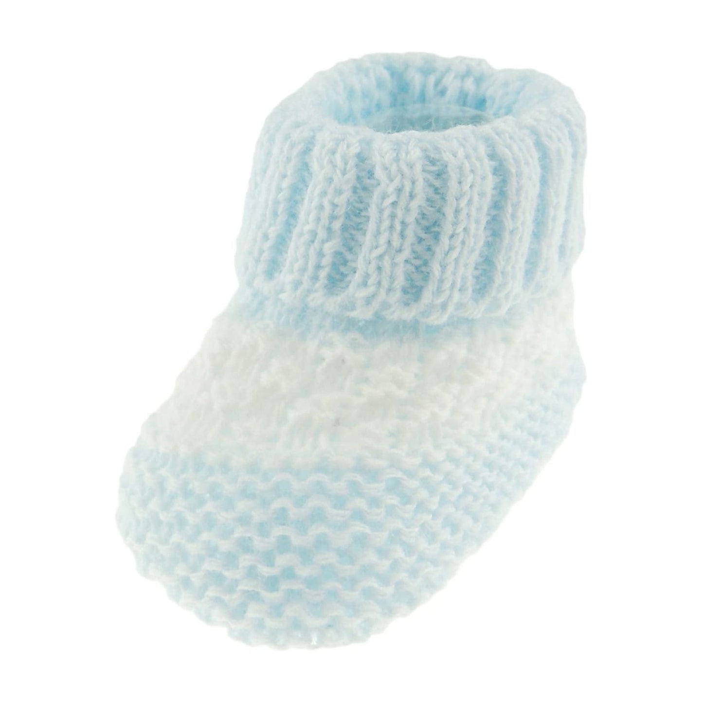 Knit Baby Girls Newborn to 3 Months Essential Stripe Knit Booties Socks