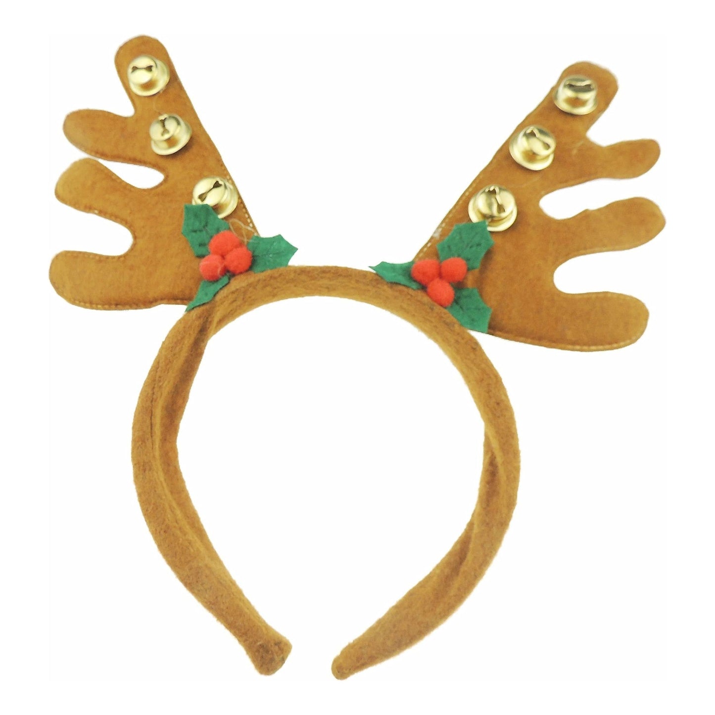 Unisex Womens Mens Festive Christmas Nativity Costume Outfit Party Headband Hair Hoop Alice Band Hairband Deeley Springs Bopper Plush Deer Antler Ears Reindeer Bells Holly