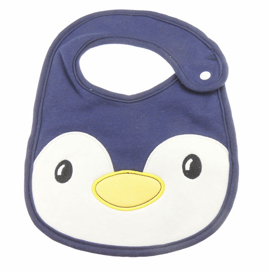 Glamour Girlz Baby Girls Boys Babies Newborn 3 6 9 Months Infants Cotton Bib Feeding Teething Bandana Burp Cloth Dribble Bib Blue 1st Christmas Penguin