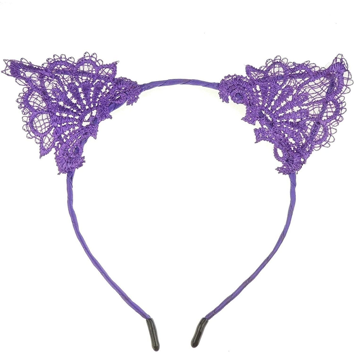 Girls Ladies Fancy Dress Lace Party Deeley Bopper Headband Cat Ears