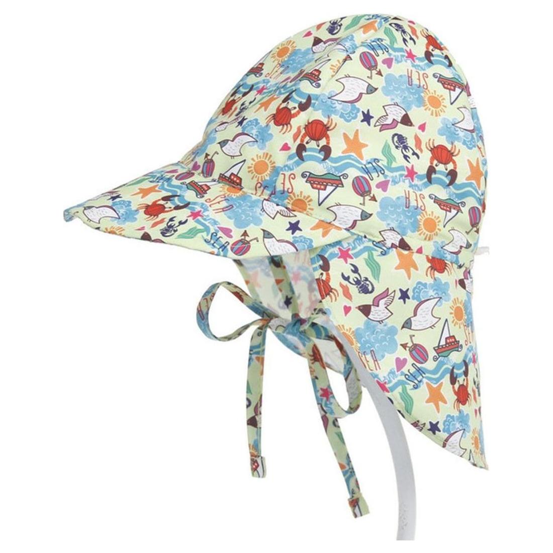 Baby Girls Boys Cotton Neck Sun Protection Flap Legionnaires Summer Cap Hat 0-6 Months