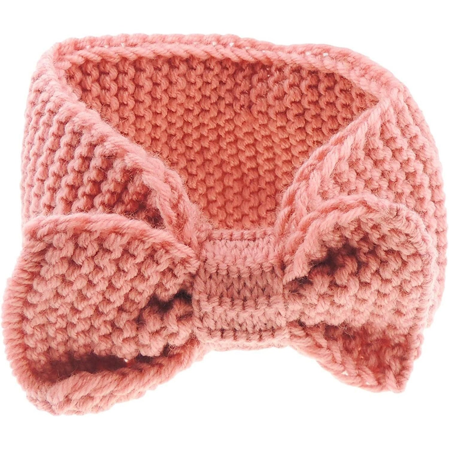 Ladies Warm Winter Knit Bow Detail Headband Wrap Ear Muffs