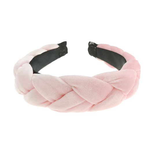 Fashion Formal Plaid Thick Wide Fabric Headband Alice Band Women Hair Accessory Hairband Christmas Birthday Wedding Guest Bridesmaid Prom Dance Holiday Pageant Prom Winter Velvet Plaited