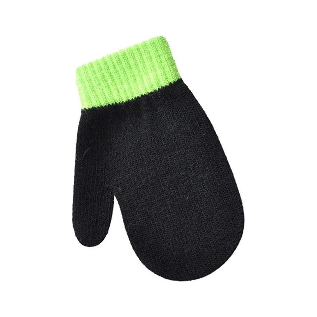 Soft Baby Girls Boys Kids Toddler Children Babies Knit Fleece Thermal Warm Winter Outdoor Stay On Gloves Plain Colour Mitts Mittens 6 9 Months 1 2 Years