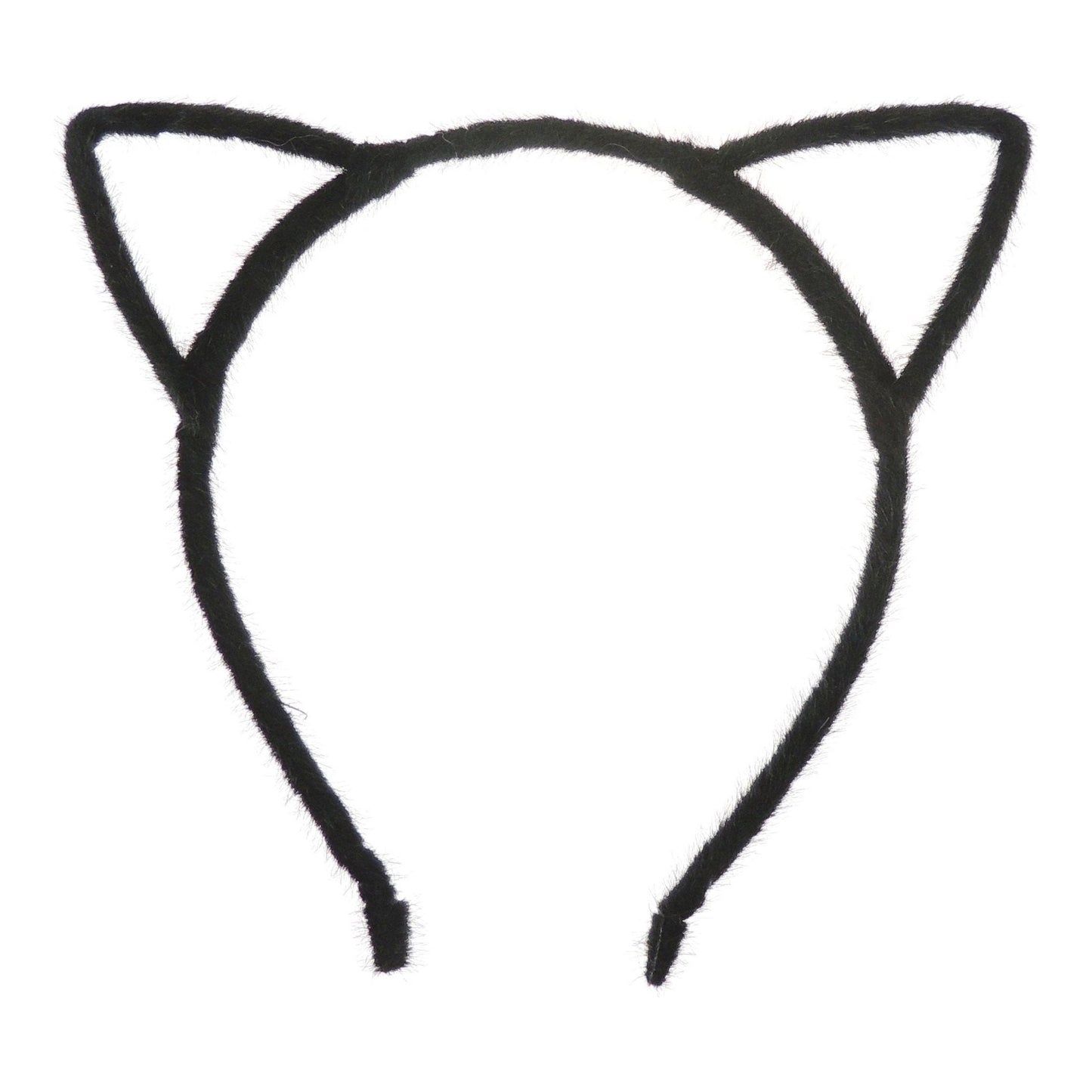 Unisex Womens Fuzzy Stencil Animal Cat Ears Narrow Halloween Costume Outfit Party School Play Headband Hair Hoop Accessories Headpiece Alice Band Hairband Deeley Bopper