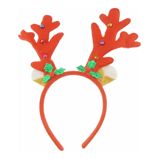 Glamour Girlz Unisex Womens Mens Festive Christmas Nativity Costume Outfit Party Headband Hair Hoop Alice Band Hairband Deeley Springs Bopper Deer Antler Ears