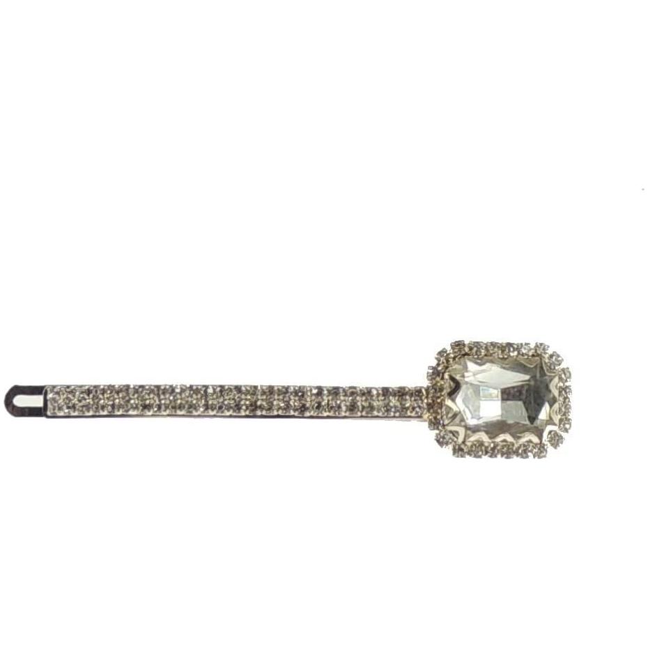 Ladies Sparkly Large Stone Hair 9cm Grip Clip Slide