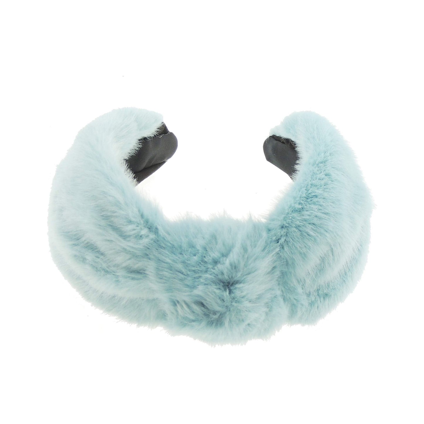 Ladies Wide Soft Faux Fur Fabric Top Knot Headband Alice Band