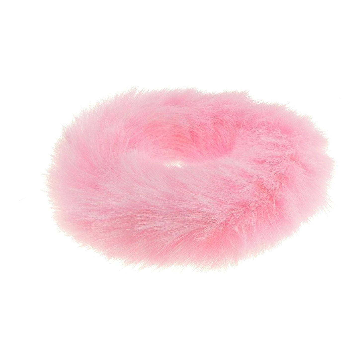 Cute Womens Girls Soft Plush Faux Fur Fabric Winter Sleep Christmas Birthday Wedding Bridesmaid Party Ponio Tie Elastic Accessories Bobbles Ponytail Holder Band Hair Scrunchie