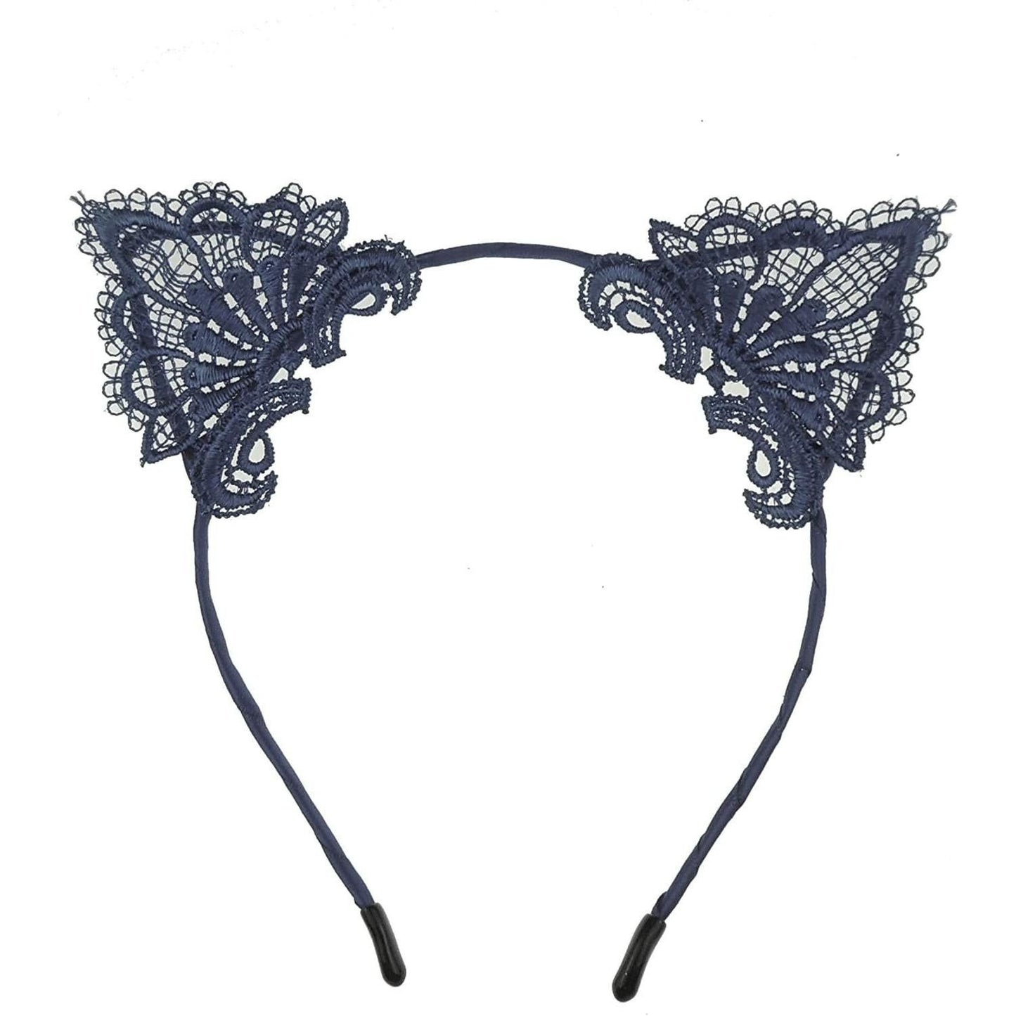 Girls Ladies Fancy Dress Lace Party Deeley Bopper Headband Cat Ears