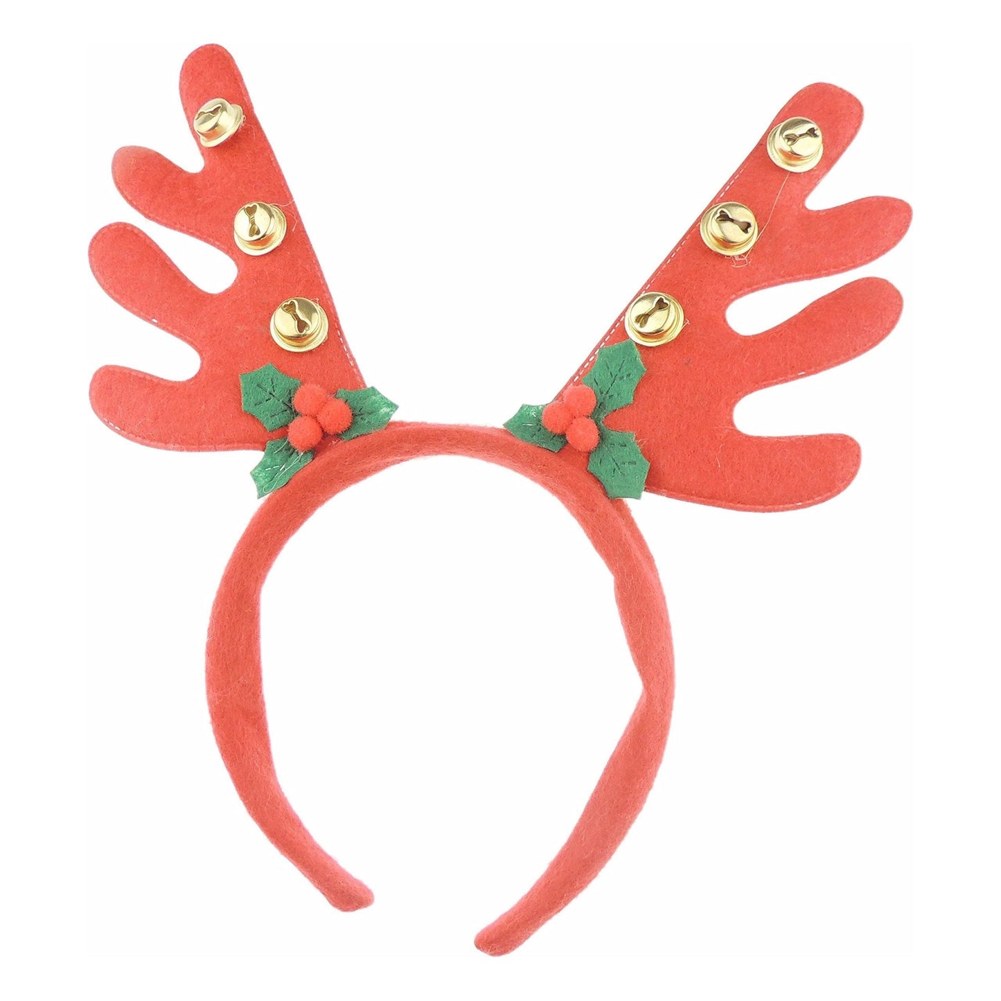 Unisex Womens Mens Festive Christmas Nativity Costume Outfit Party Headband Hair Hoop Alice Band Hairband Deeley Springs Bopper Plush Deer Antler Ears Reindeer Bells Holly