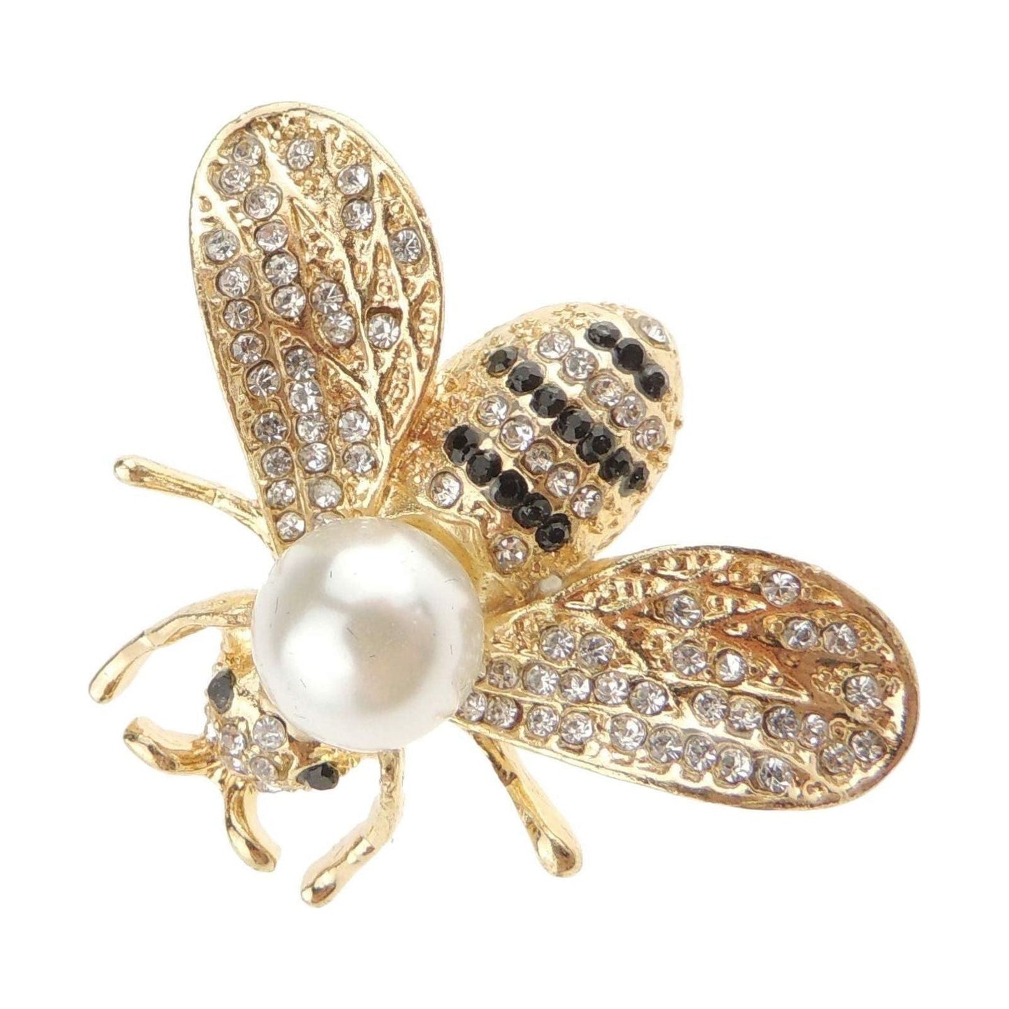 Ladies Black Lapel Pin Brooch Insect Lover Wasp Bumble Bee