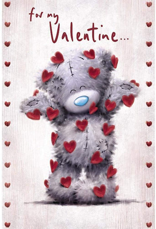 Me To You Bear Falling Hearts Valentine's Day Card