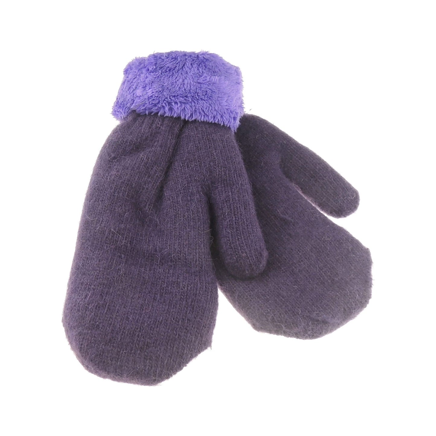 Ladies Thick Fleece Lined Fine Knit Thermal Mittens