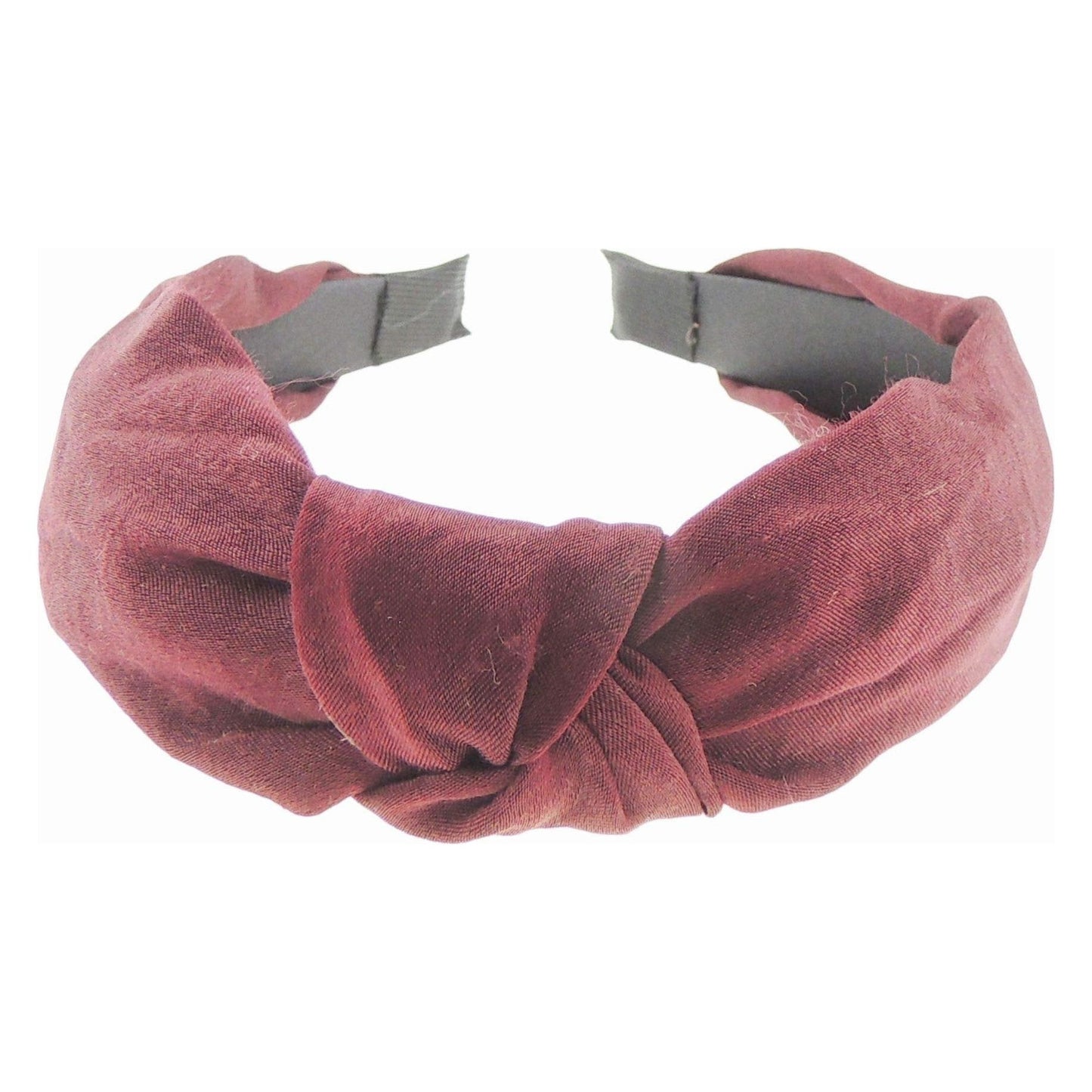 Ladies Draped Slinky Silk Look Top Knot Headband Alice Band