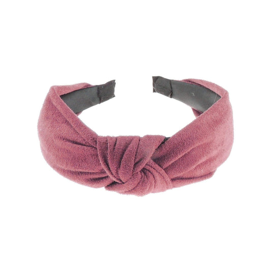 Ladies Soft Evening Winter Headband Alice Band Top Knot Suede Look