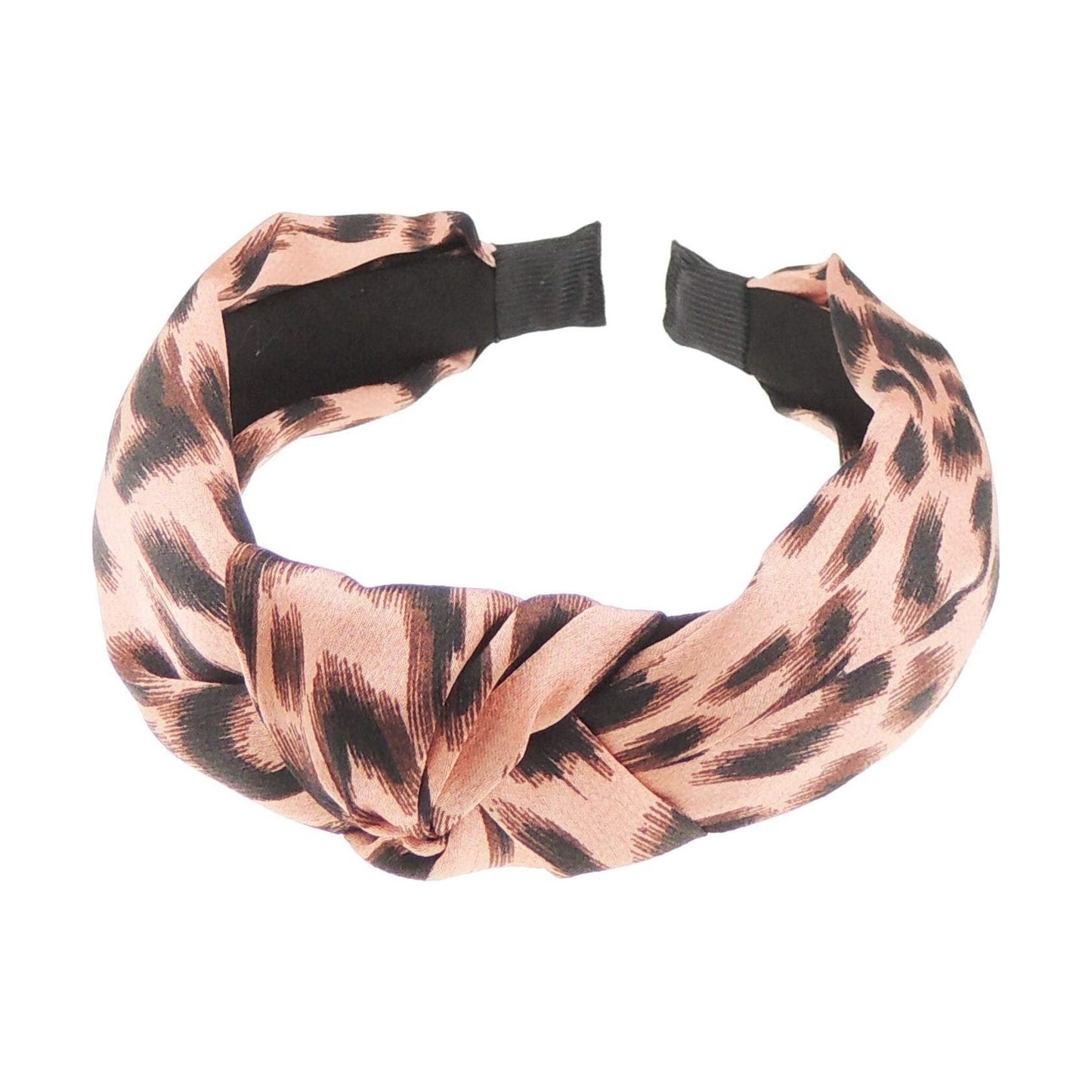 Women Girls Draped Top Knot Chiffon Headband Alice Band Animal Print