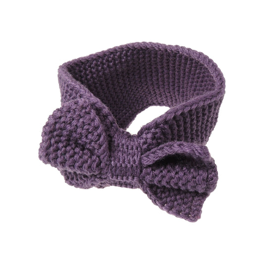 Ladies Warm Winter Knit Bow Detail Headband Wrap Ear Muffs