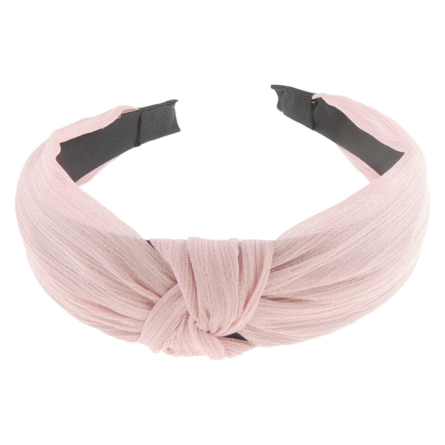 Ladies Glitter Thread Chiffon Look Top Knot Headband Alice Band