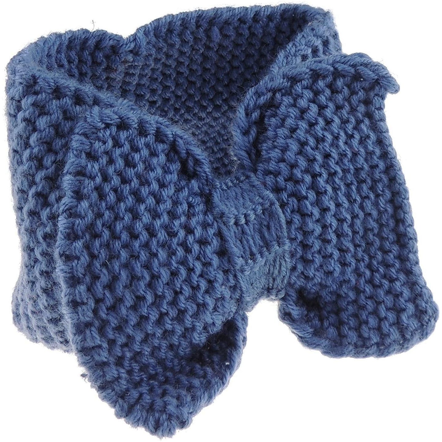 Ladies Warm Winter Knit Bow Detail Headband Wrap Ear Muffs