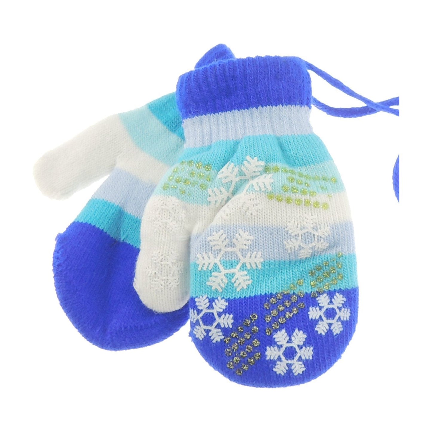 Soft Baby Girls Boys Kids Toddler Children Babies Knit Thermal Warm Winter Outdoor Hand Warmers Gloves Stripe Snowflake Chain String Mittens 6 9 Months 1 2 Years