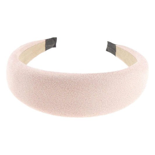 Ladies Wide Suede Look Slightly Padded Fashion Headband Alice Band