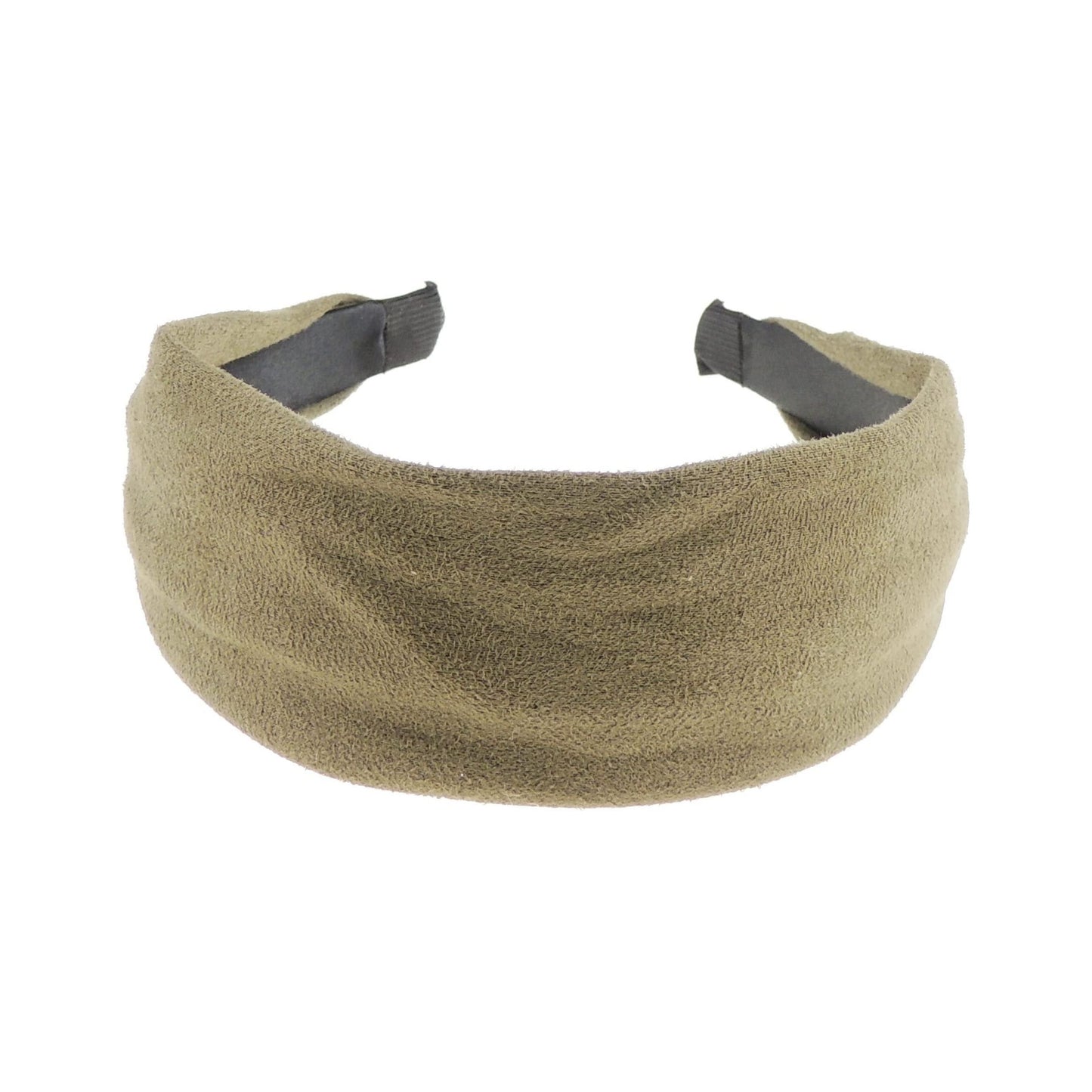 Ladies Wide Draped Suede Look Colour Headband Alice Band New