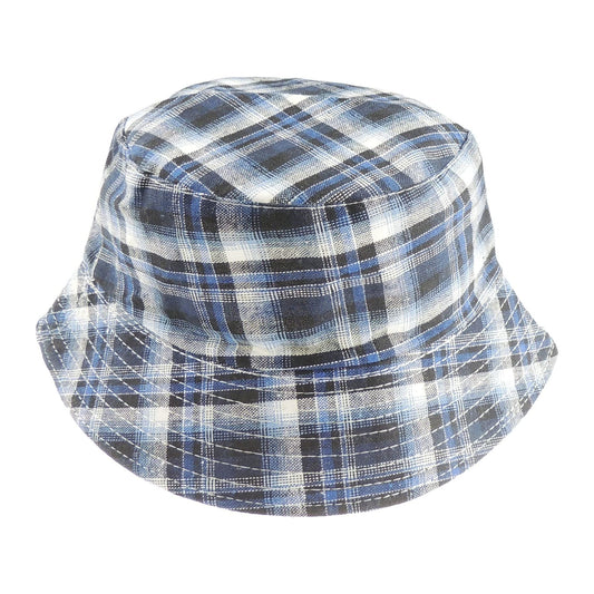 Cute Boys Kids Toddler Childrens Tartan Plaid Print Cotton Sun Hat Beach Bonnet Fisherman Sun Protection Hat Boonie Bush Bucket Beanie Bucket Safari Cloche Cap 2 3 4 5 Years