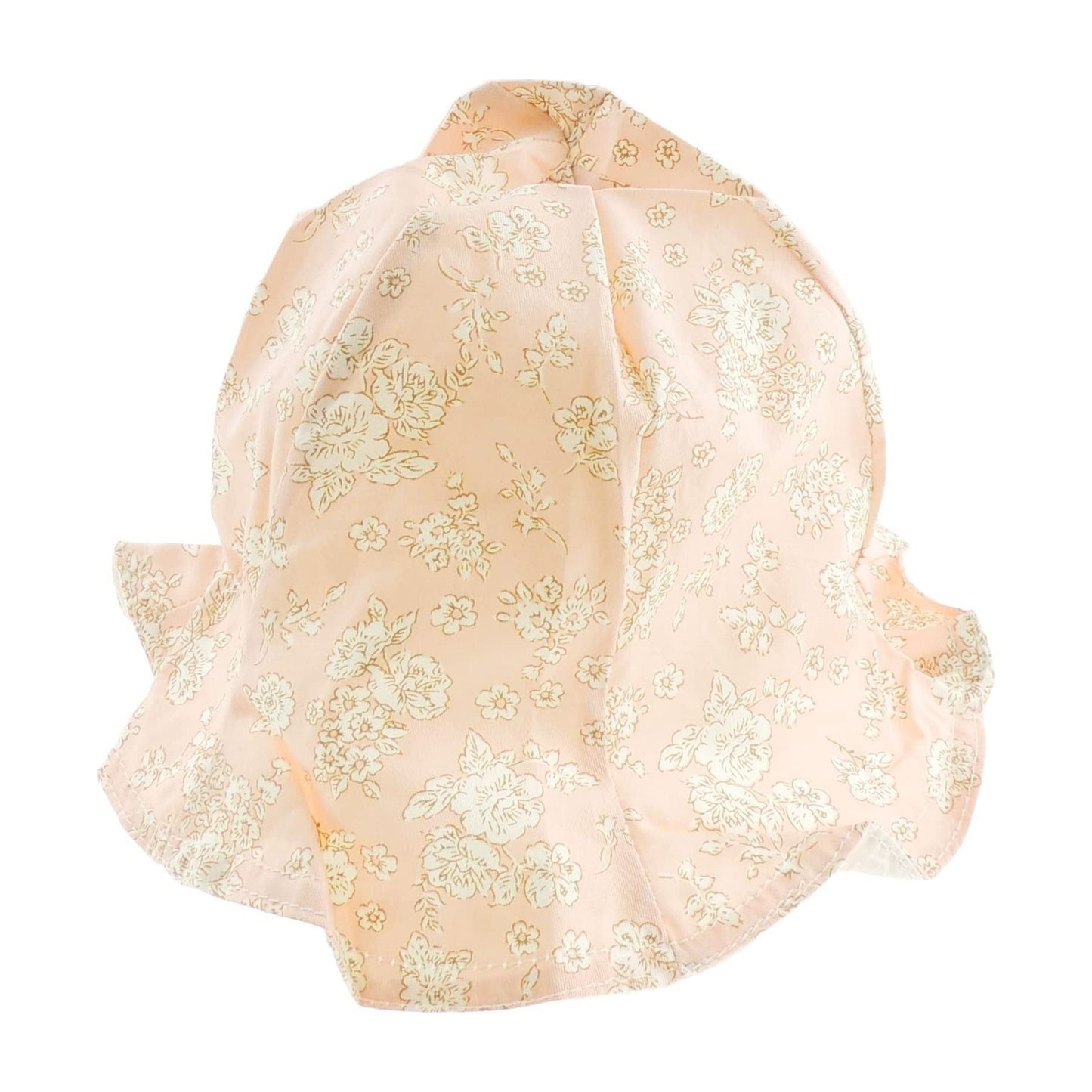 Cute Baby Girls Kids Newborn Cotton Flower Floral Pattern Poke Brim Retro Bonnet Beanie Bucket Summer Beach Sunhat Sun Hat 6-18 Months