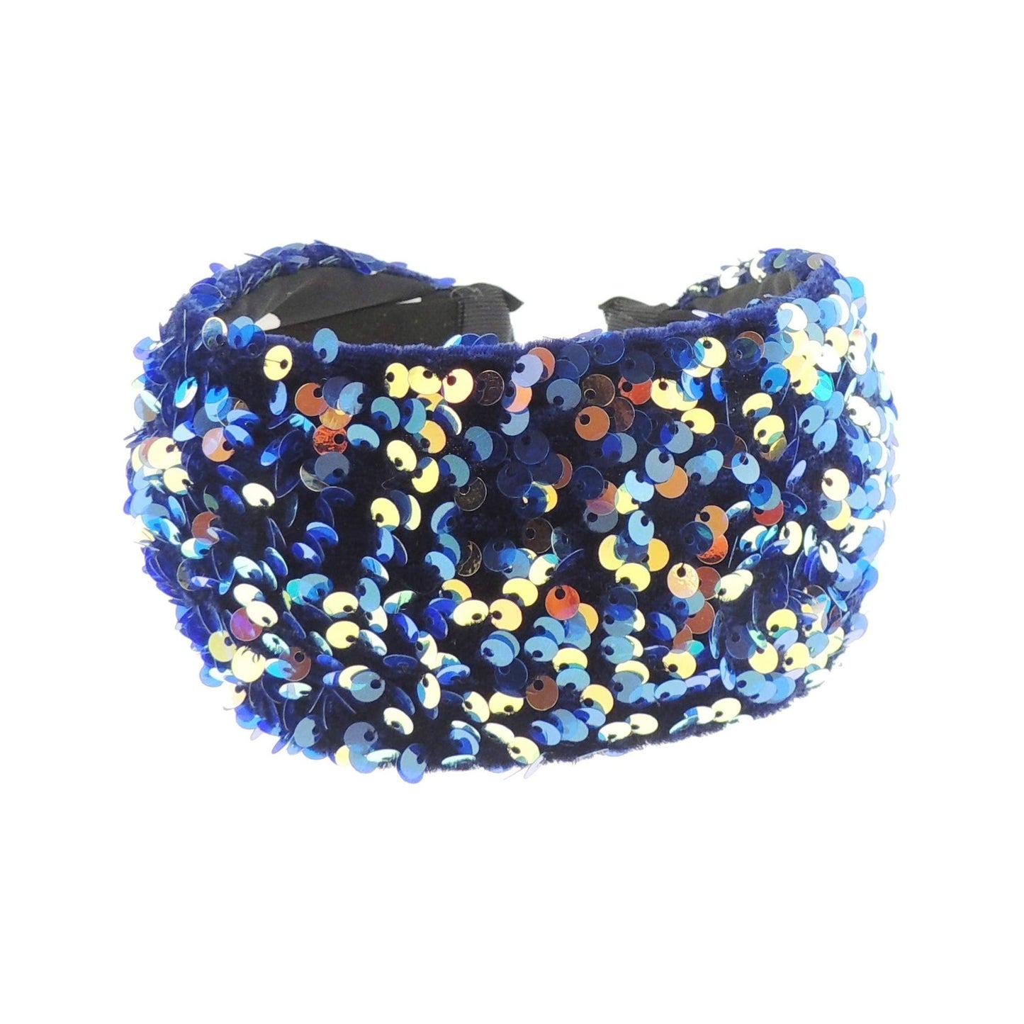 Ladies Sparkly Sequin Covered Evening Party Extra Wide Headband Alice Band