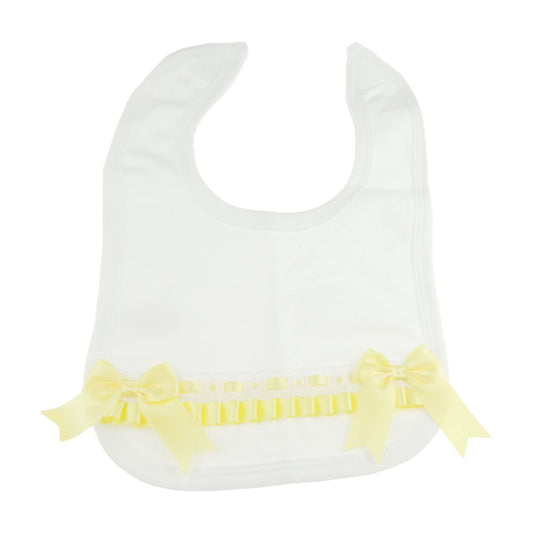 Cute Baby Girls Boys Babies Newborn 3 6 9 Months Essentials Infant Childrens Feeding Weaning Teething Bandana Burp Cloth Dribble Occasion Wedding Baptim Christening Fancy Bow Bib Cotton