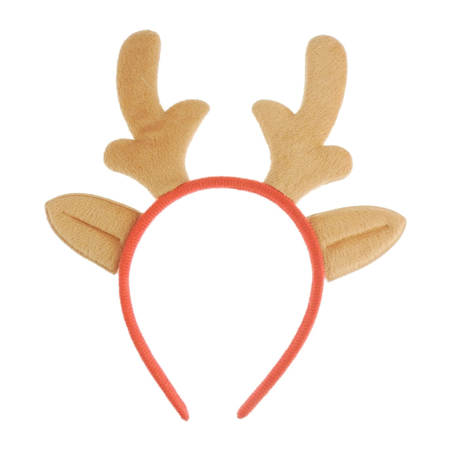 Glamour Girlz Unisex Womens Mens Festive Ears Christmas Nativity Costume Outfit Party Headband Hair Hoop Alice Band Hairband Deeley Bopper Red Brown Deer Reindeer Elk Stag Antlers