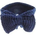 Ladies Warm Winter Knit Bow Detail Headband Wrap Ear Muffs