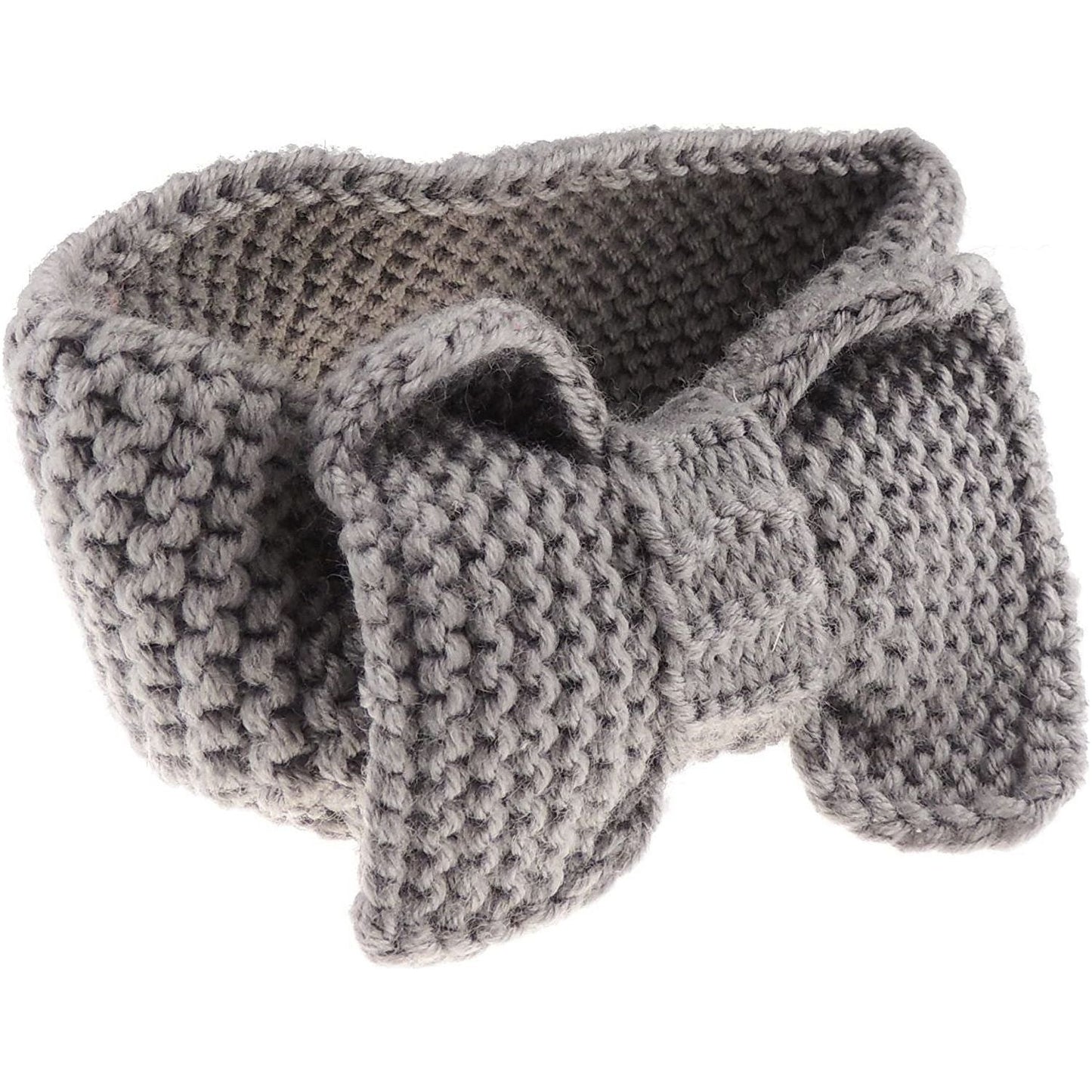 Ladies Warm Winter Knit Bow Detail Headband Wrap Ear Muffs