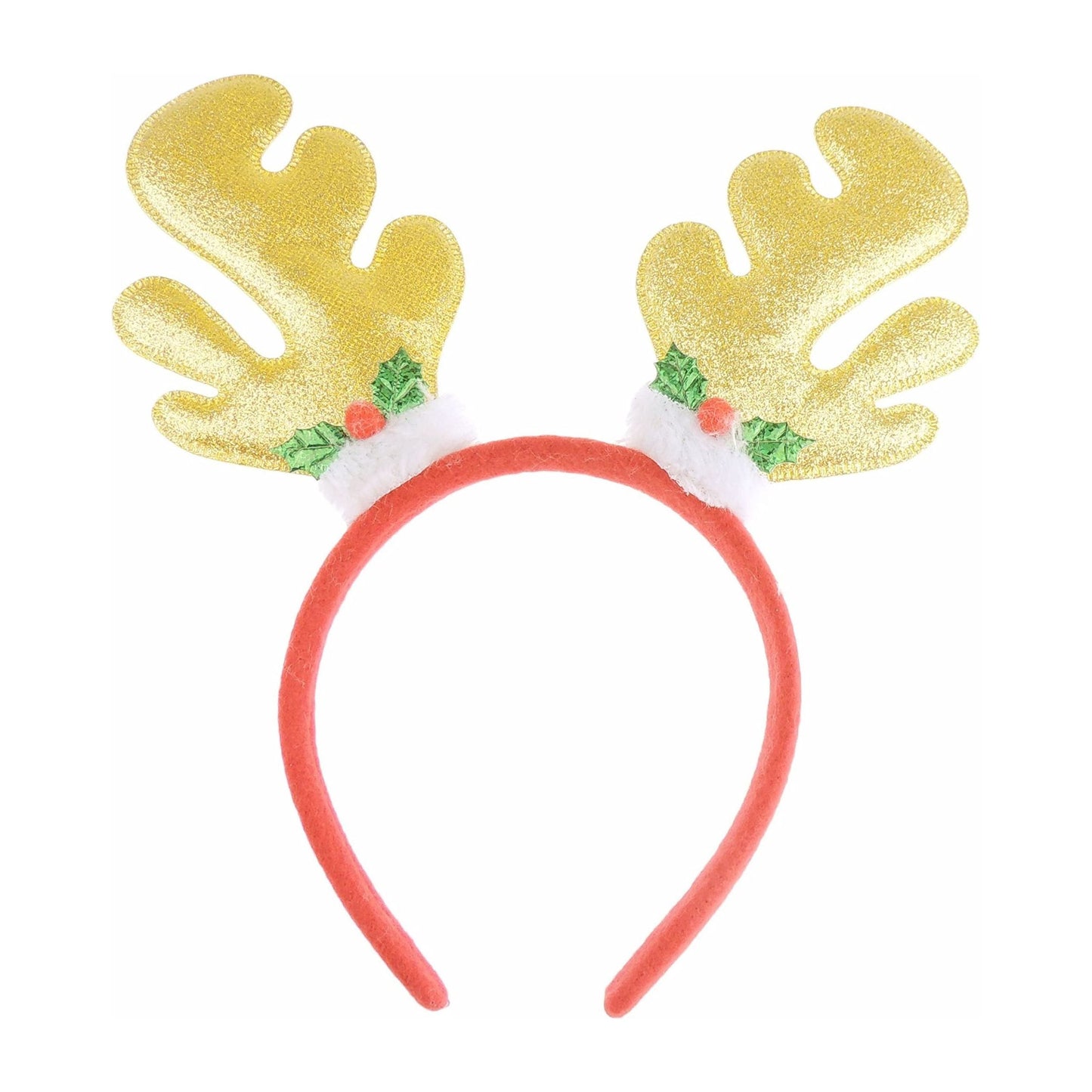 Child Kids Unisex Christmas Glitter Deer Antler Deeley Bopper Ears Party Alice Band Headband