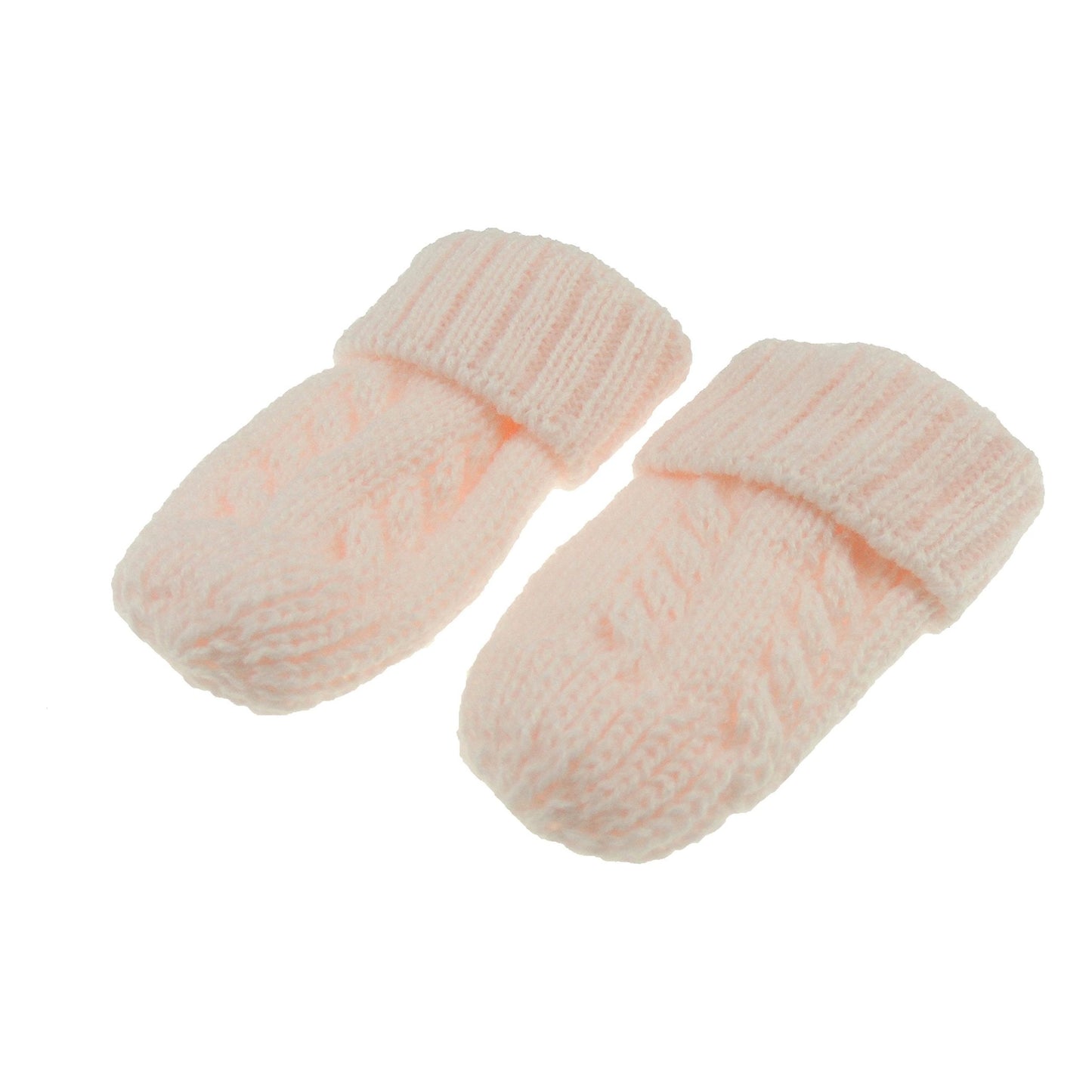 Baby Girls Boys Chunky Cable Knit Warm Winter Scratch Mitts