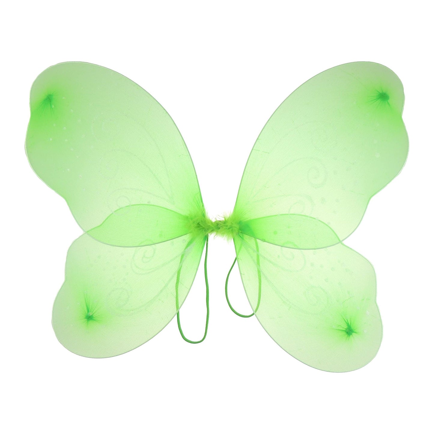 Glamour Girlz Large Fancy Dress Halloween Play Fairy Butterfly Princess Party Wings Lime Green