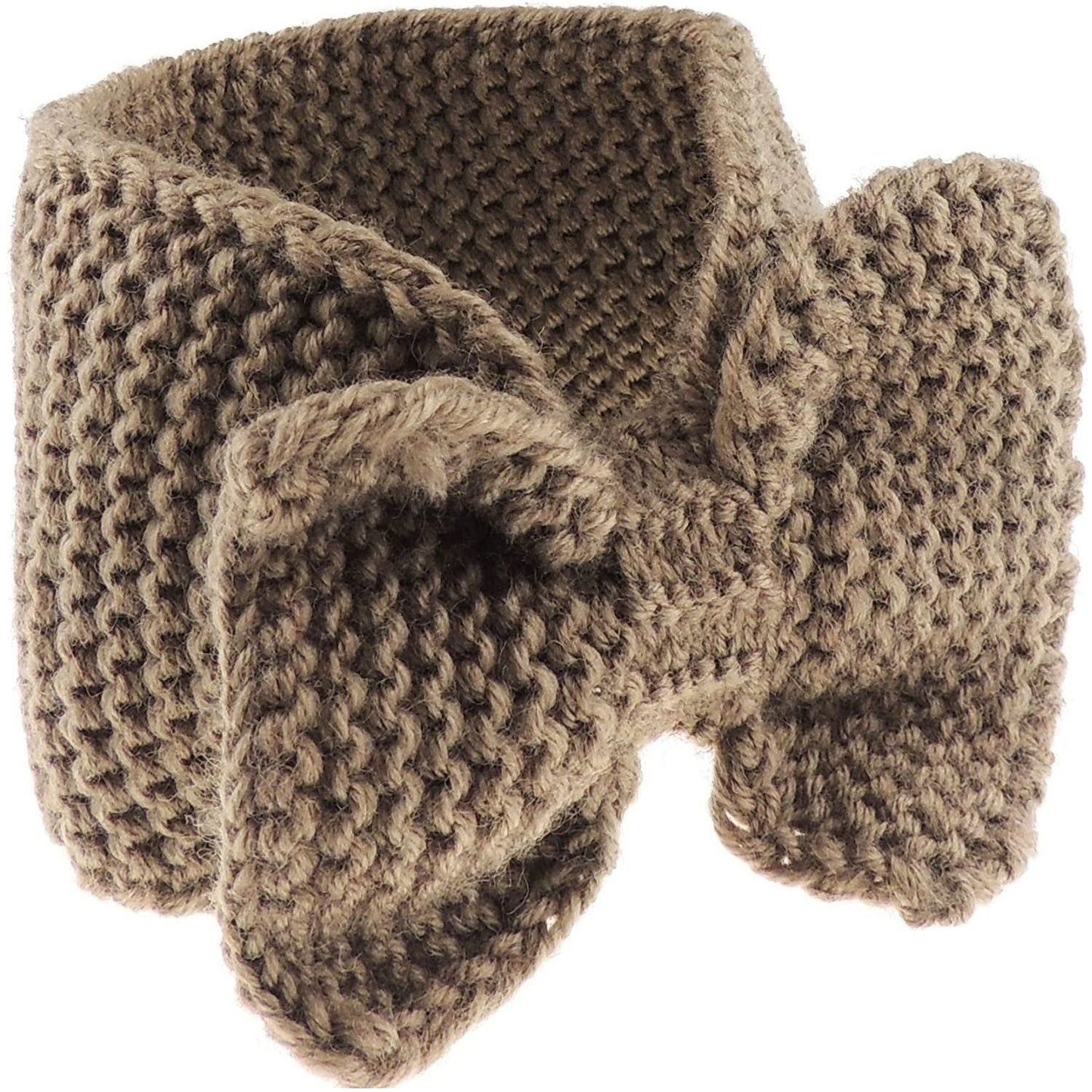 Ladies Warm Winter Knit Bow Detail Headband Wrap Ear Muffs