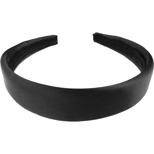 Ladies Evening Wide Padded Shiny Satin 2.5cm Headband Alice Band