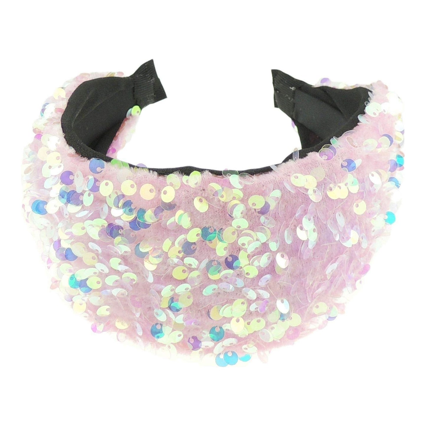 Ladies Sparkly Sequin Covered Evening Party Extra Wide Headband Alice Band