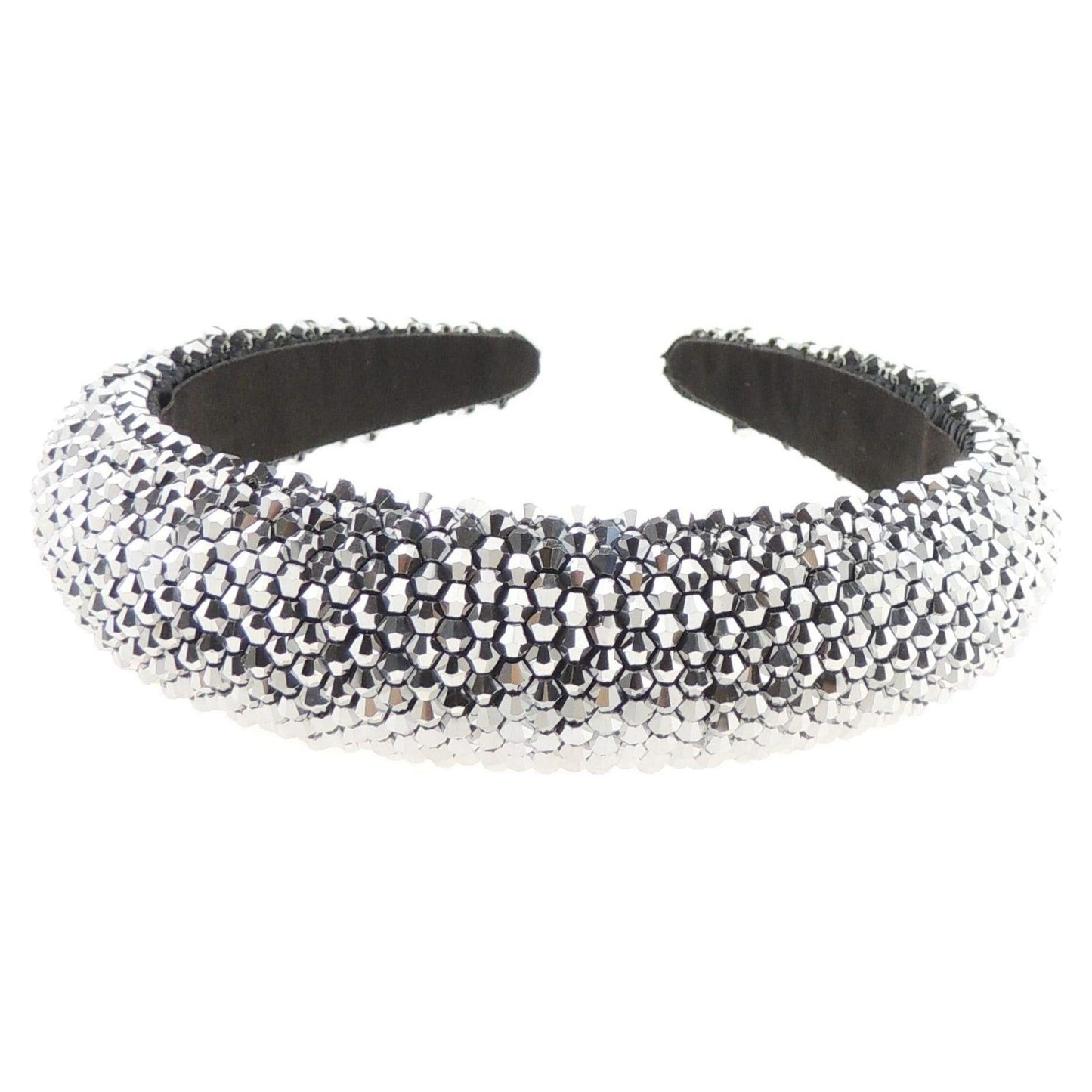 Ladies Bump Padded Beaded Crystal Evening Bridal Party Formal Headband