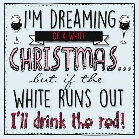I'll Drink The Red - Funny Christmas Card