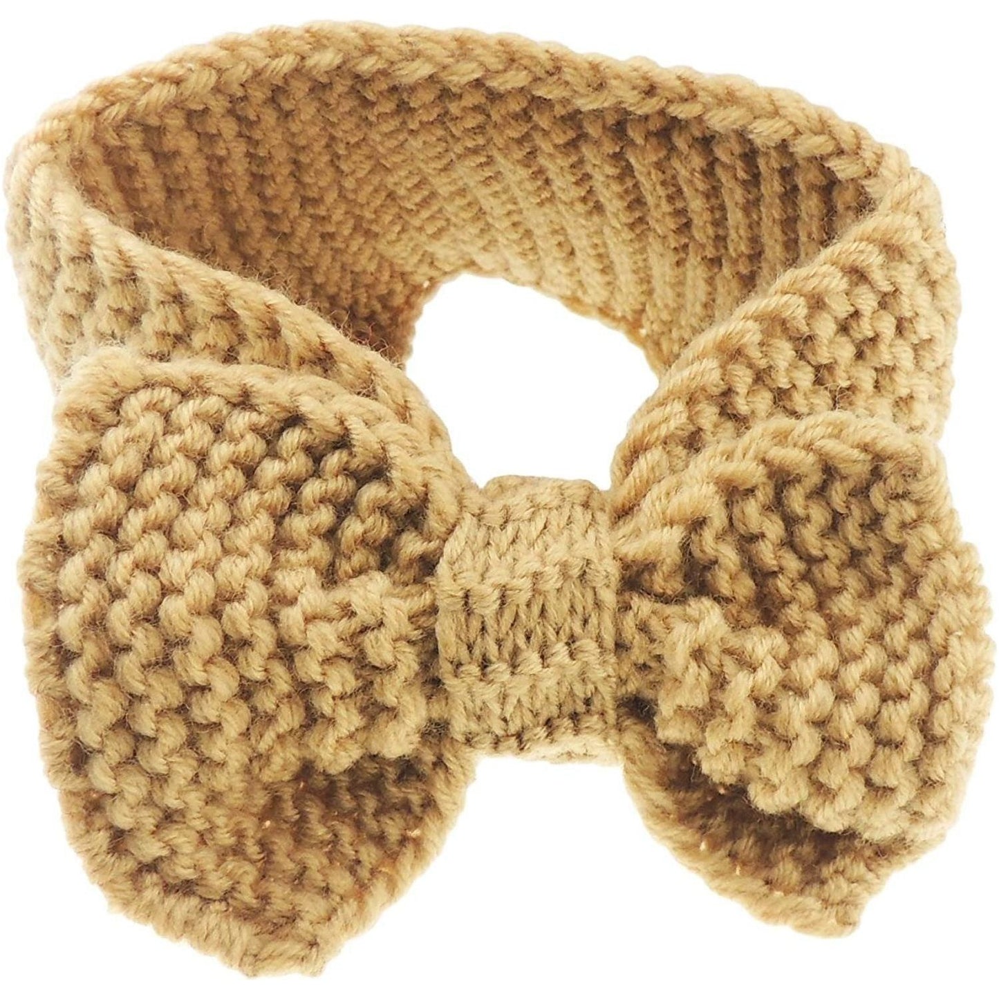 Ladies Warm Winter Knit Bow Detail Headband Wrap Ear Muffs