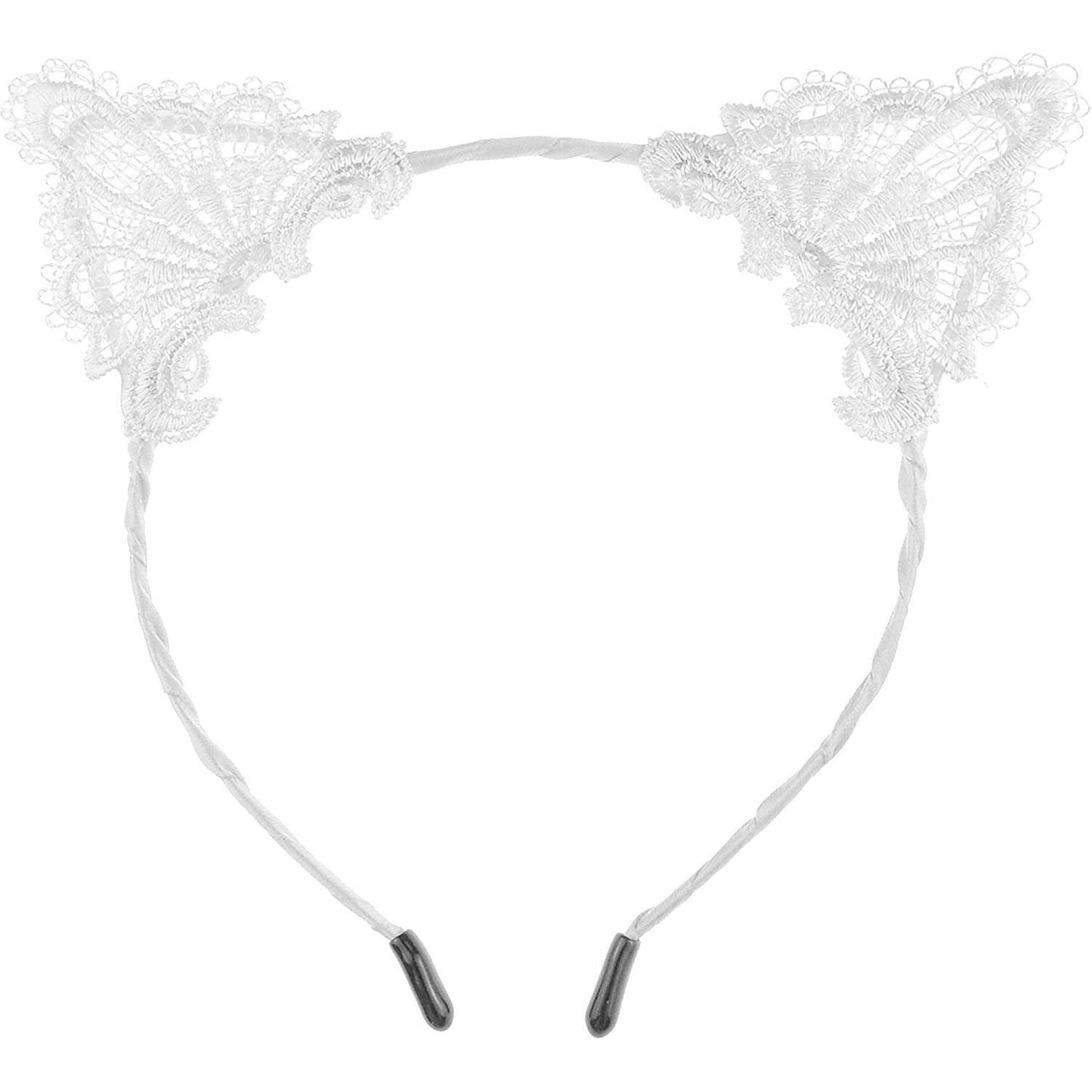 Girls Ladies Fancy Dress Lace Party Deeley Bopper Headband Cat Ears