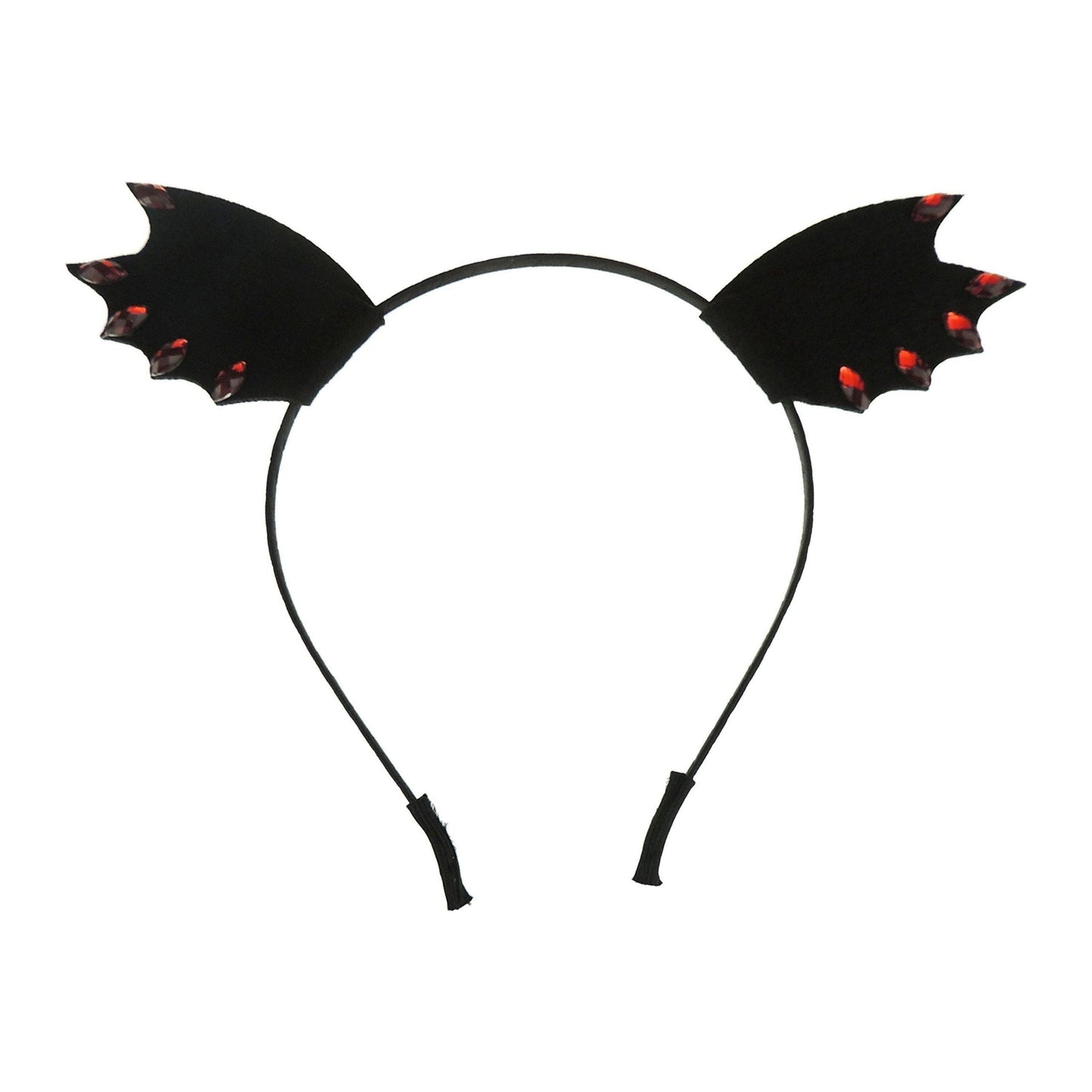 Adult Womens Mens Fancy Dress Up Party Role School Play Costume Hen Do Halloween Deely Deeley Bopper Animal Headband Hairband Hair Alice Band Goth Steampunk Black Red Diamante Bat Ears