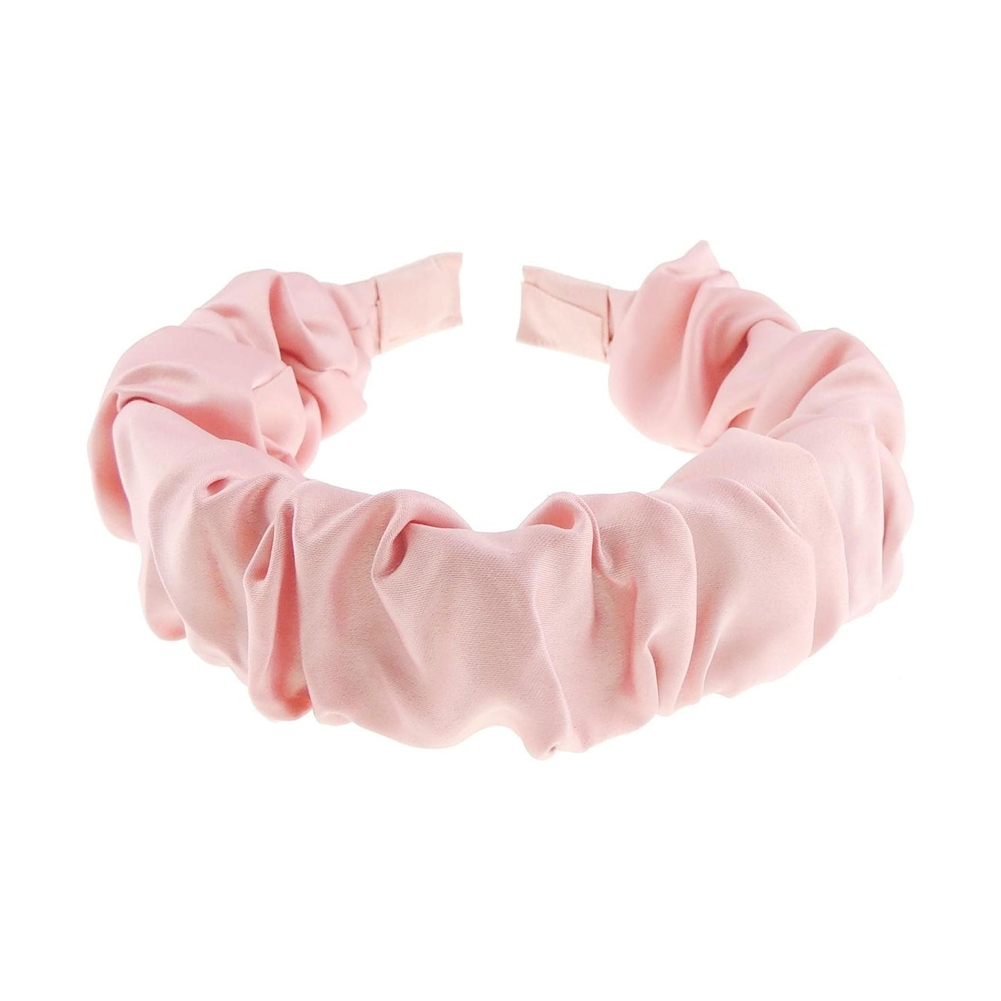 Girls Women Rouched Summer Evening Wedding Bridal Party Christmas Bridesmaid Birthday Satin Fabric Headband Alice Band Hair Accessories Headpiece