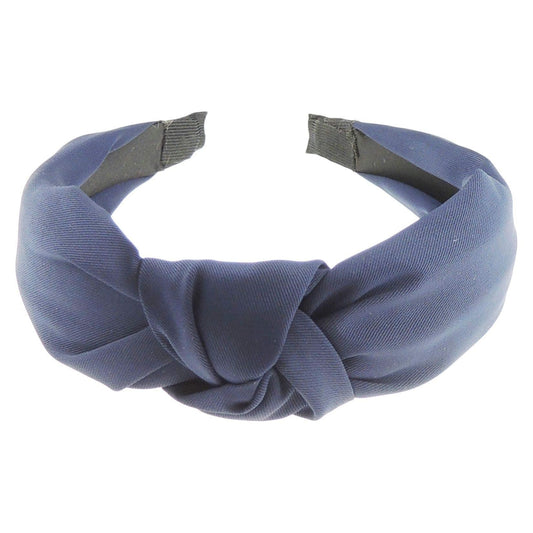 Girls Small Head Ladies Draped Canvas Look Knot Headband Alice Band