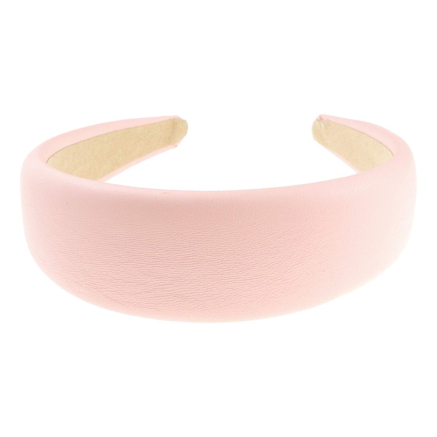 Ladies Leather Look Padded Headband Alice Band